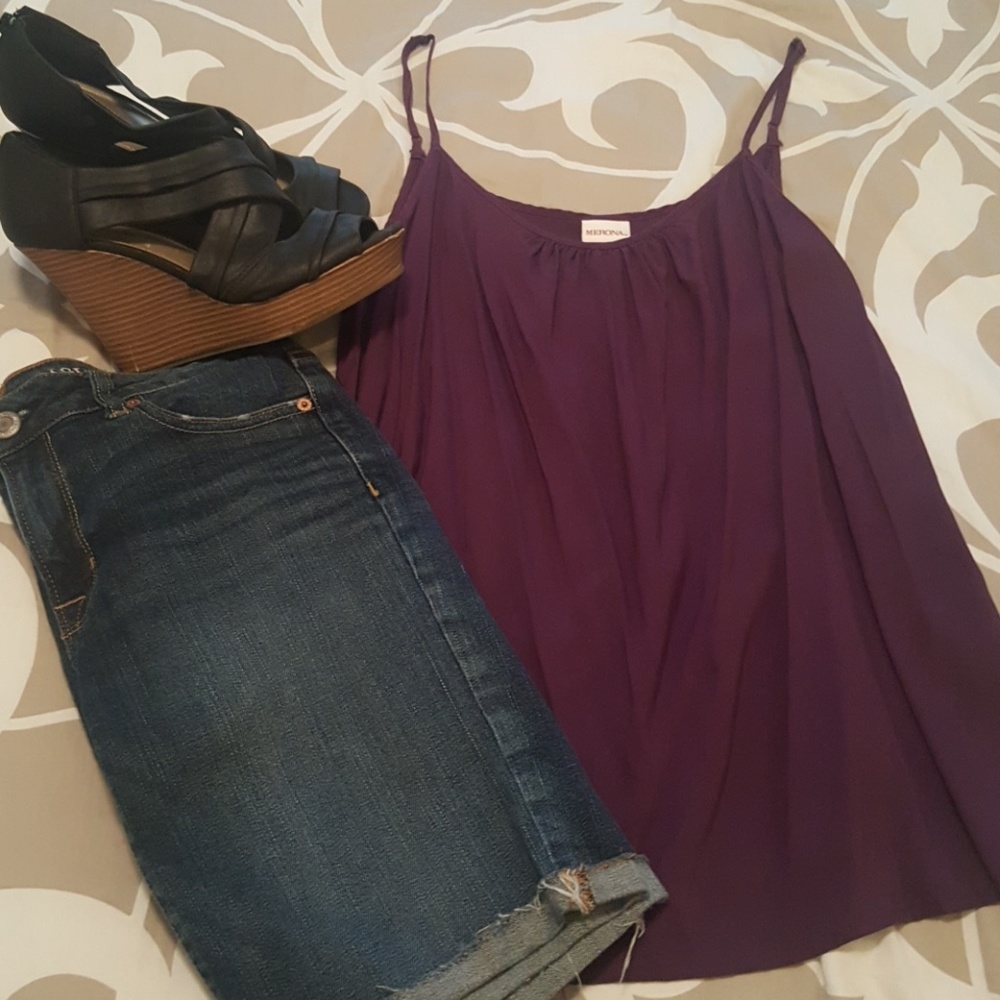 Merona purple tank top